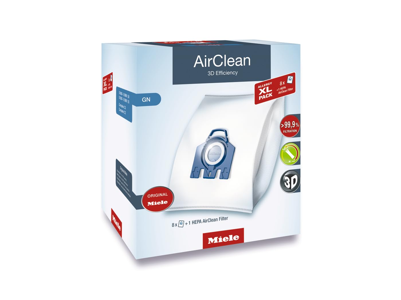 Amazon.com - Miele Genuine GN HyClean Air Vacuum Bags for Miele